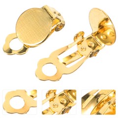 20PCS 10MM Fish Hook Earring Converter Pierced Parts for Clip On Earring