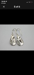 925 Sterling Silver Teardrop Dangle Hook Earrings Handmade Minimalist 1 in