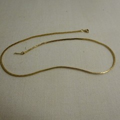 Gold tone necklace 17″- NEW in box