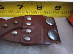 3 Leather Wrap Bracelets SilverTone Studs Snap Clasp Black Brown Tan 7.5-9″ Adj.