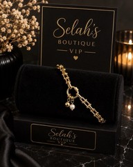 Elegant XP top quality none tarnished none fade bracelet with 2 beads
