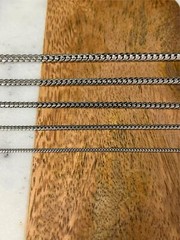 925 Sterling Silver Solid Miami Cuban Curb Link Chain Necklace Rhodium New Italy