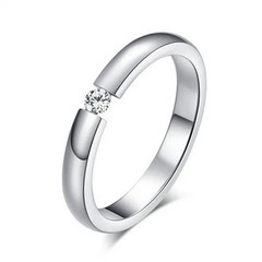 Men Women Silver Gold Stainless Steel Ring Band Titanium Wedding Engagement Ring