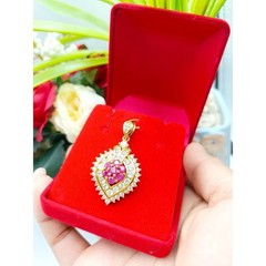 22K 23K 24K Thai Yellow Gold Plated Necklace Pendant Women Girl Jewelry 20 in