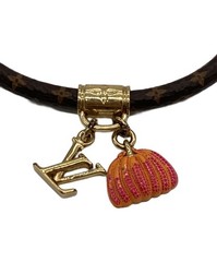 LOUIS VUITTON Bracelet Pumpkin Brown M1006E Authentic From Japan