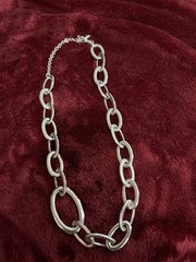 Kenneth Cole Silver Color Chain Link Chain Necklace