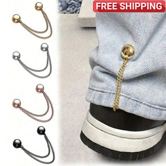 Magnetic Clothing Clips 4Pcs Chain Brooch Buckle Womens Fixing Dresses Pants