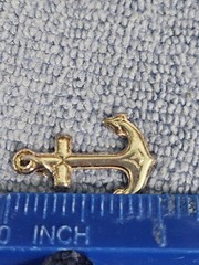 Sterling Silver Anchor Pendant 925 1 ” L 1.5g