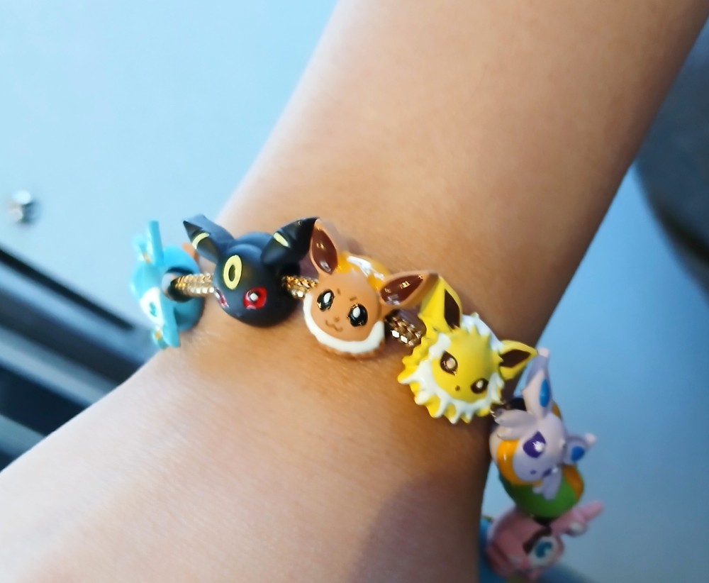 Anime jewelry wrist wear Evolution Family charm / Eevee bracelet
