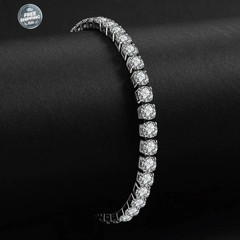 Women’s Tennis Bracelet 925 Sterling Silver Moissanite Wedding Jewelry Gift