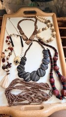 Unbranded Statement Necklace Lot of 7 Chunky Beaded Boho Tribal Styles