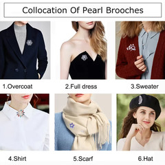 Flower Crystal Brooches For Women Rhinestone Fashion Elegant Brooch Pin