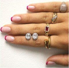 18k White Gold Plated Oval Cut Halo Stud Earrings Made With Swarovski Elements