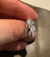 Silver Swan Ring Bird Love Boho VTG CZ Size 7 Artisanal Museum Art Animal Y2K