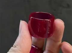 Top quality Natural Color Red Ruby Thumb Ring, Lab-Created AAAA+ Ruby Ring 1Pcs