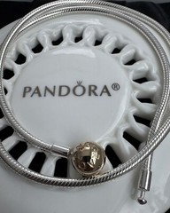 Authentic Pandora MOMENTS Snake Chain Necklace #590742HG