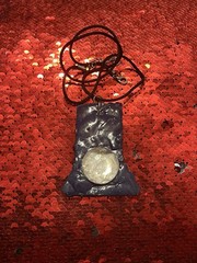Stylish Blue and Silver Pendant Necklace, One Of A kind