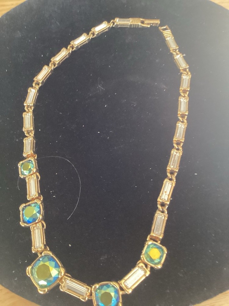 Swan Signed Swarovski Necklace