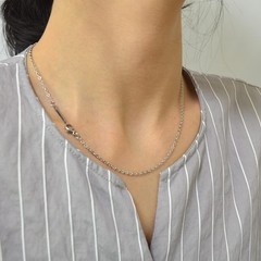 Unisex 2MM Stainless Steel Necklace – Perfect for Pendants, 16-30 Inch Choices