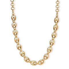 Mariner Link Necklace in 18K Yellow Gold Plated Bronze 18-20 Inches Christmas