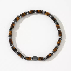 2025NEW! Tiger Eye Hematite Beads Healing Protection Strength Luck Men Bracelet