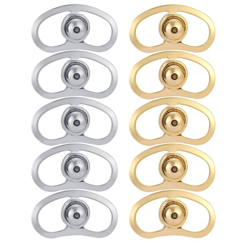 10Pcs Earring Back Replacements Pigs Nose Shaped Metal Locks for Secure Wear