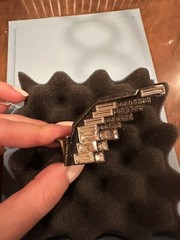 Lanvin Crystal Statement Eagle Oversized Cocktail Ring In Box With Tags Size 55