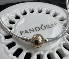 Authentic Pandora MOMENTS Snake Chain Necklace #590742HG