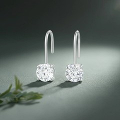 3 Ct Lab grown Diamond Round Earrings Studs Valentine’s Day Gift For Women