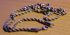 3.5 mm Solid Stainless Steel Rope Chain Necklace 28.5″ 25 Grams Total Weight New