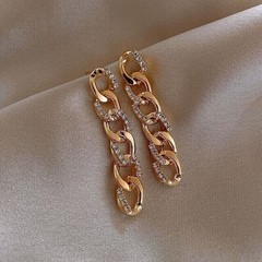 1.20Ct Round Cut Simulated Diamond Drop Stunning Earring 14K Yellow Gold Plated