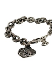 Brighton Silver Plated Chunky Chain Bracelet Las Vegas Travel Series Heart