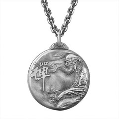 Men’s Buddhist Stainless Steel Buddha Necklace Pendant Chain Jewelry