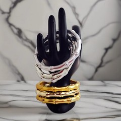 Chic Luxe Bamboo Lightweight Vibe High-End Acrylic Bangle Collection