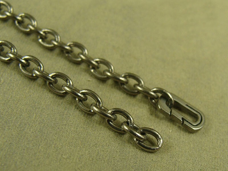 Pure Titanium 3.5mm Wide O Shaped Chain Anti-allergy Necklace, Length 27.5″