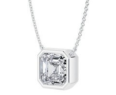 IGI Certified 1.5 Carat Asscher Cut Diamond Pendant | Lab Grown | Fine Jewelry