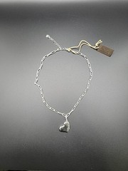 Uno De 50 Link chain necklace with Heart””