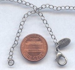 1 PIECE “THE LIMITED” ANTIQUE SILVER PLATED FINE CABLE CHAIN 16″ NECKLACE 1111