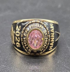 Custom High School Class Ring For 2026 Graduation Women & Men Gift In 925 Silver