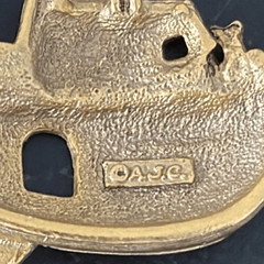 Noah’s Ark Animal Link Bracelet by AJC Gold Tone Vintage