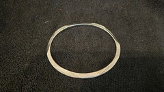 Ribbon hammered metal, good condition