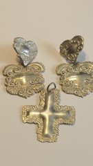 925 Sterling Silver Dangle, Cross & Earrings, Thailand Silver