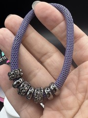 Bomb Party Halloween Stackable 4-Bracelet Set, Charm, Hematite Plated, RBP6275