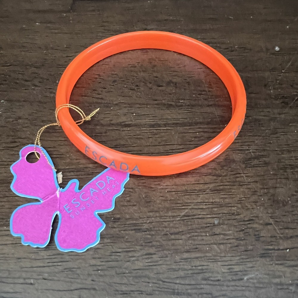 NEW Escada Sunset Heat orange Bangles Bracelets butterfly Promo