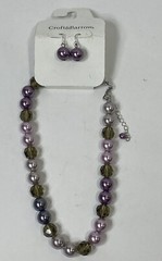Croft and Barrow Beaded Necklace and Earring Set Fashion Jewelry New