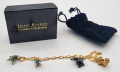 JOAN RIVERS CLASSIC COLLECTION ENAMEL EGG CHARMS W/ EXTENDERS NOAH’S ARK MONKEY