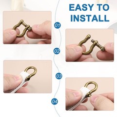6 Piece Chain Ring 8.5mm Silver/Bronze