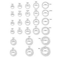 1 Pc Large Size Hoop Earrings Stainless Steel Ear Gauges Punk Septum Piercing
