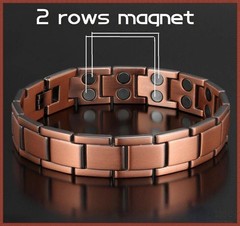 Men’s Bracelet Magnetic Therapy Arthritis Pain Relief Pure Solid Copper Bangle
