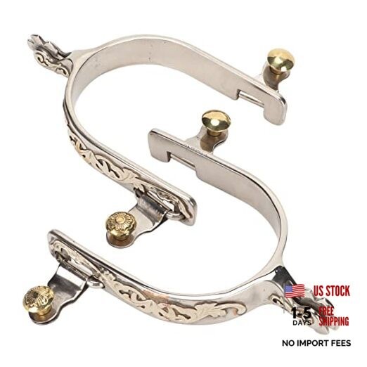 2Pcs Western Cowboy Spurs, Stainless Steel Western Spurs, Men Women Horse